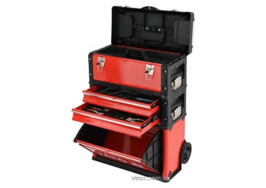 Валіза-візок з інструментами YATO 3 секції, на 2-х колесах з висувною ручкою, 78 шт. [1]