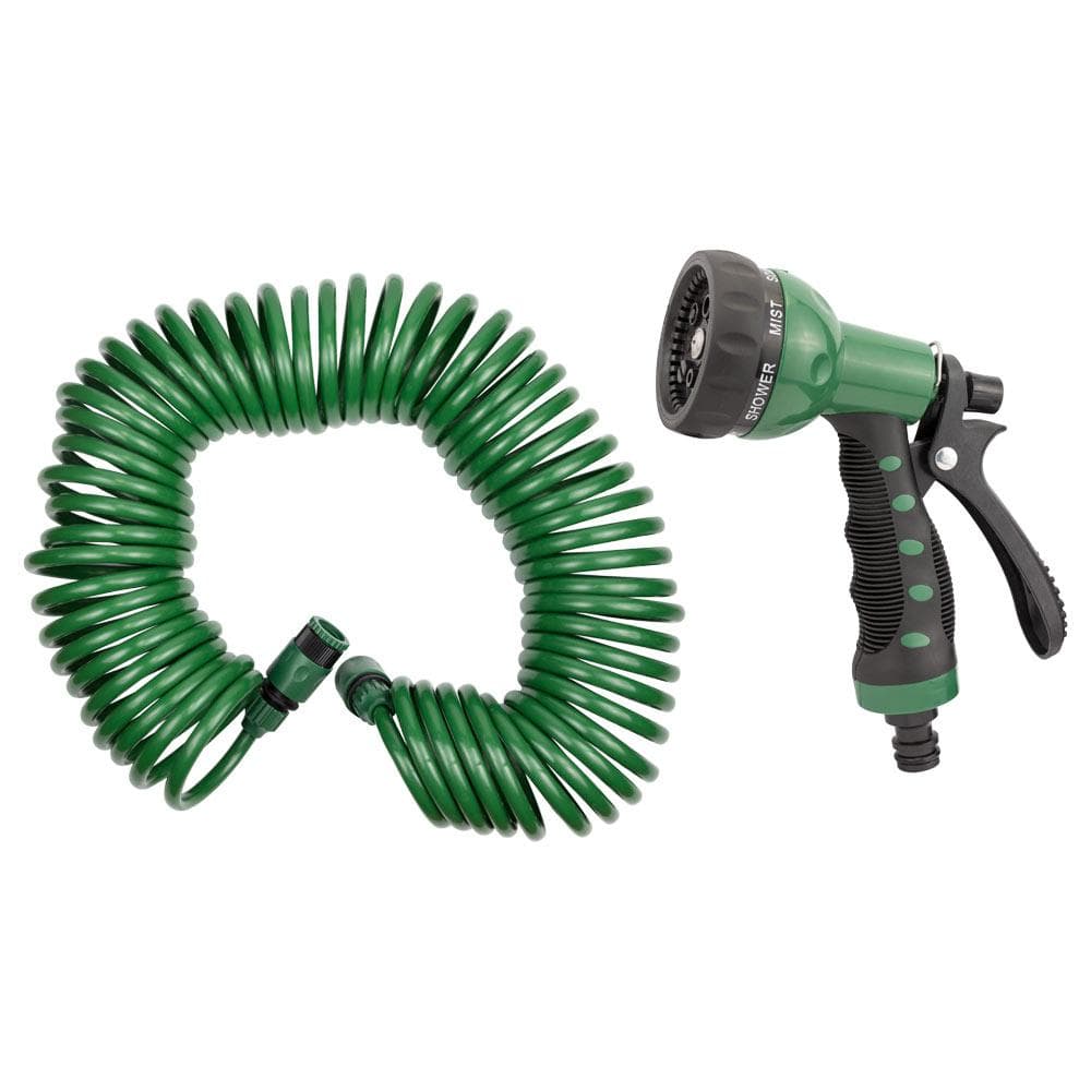 SIGMA Набір для поливання (спіральний шланг 30 м + пістолет-розпилювач 7-режимний) Grad