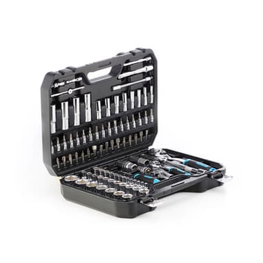 Набір насадок (інструментів) торцевих з тріскачкою CrV 1/4, 1/2 (90т) (110 шт.) APRO