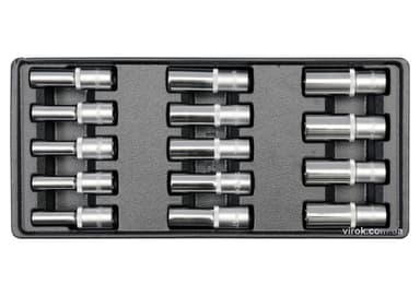 Вклад до інструментальної шафи YATO, торцеві глибокі ключі з квадр. 1/2", 14 елем. [8]
