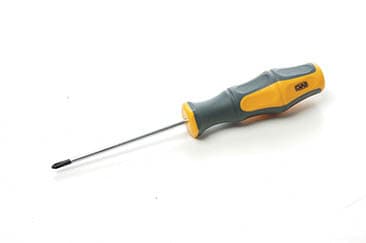 Викрутка хрестова обгумована рукоятка СrV PH0х75мм (Phillips) (двокомпонентна) СИЛА