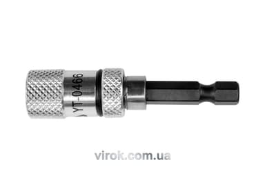 Тримач насадок викруткових YATO : 1/4", L= 60 мм. магнітний [20/200]