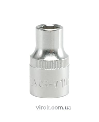 Головка торцева 6-гранна YATO : квадрат 1/2", М= 10 мм, L= 38 мм [12/120/240]