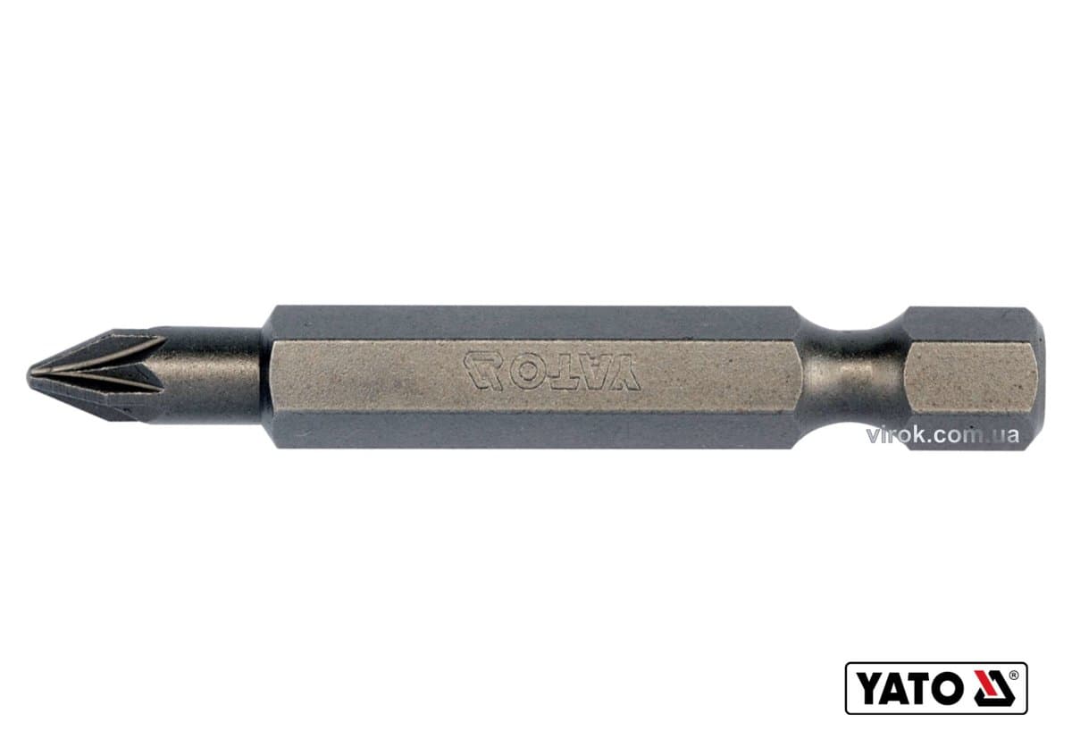Насадка викруткова YATO : "Pozidriv" PZ1 x 50 мм. HEX 1/4". 10 (Уп/Шт.) [20/100]