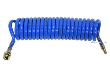 Шланг пневматичний спіральний YATO швидкоз'єднуваний: Ø= 8/12 мм, ≤12 Bar, l= 5 м. поліуретан. [20]