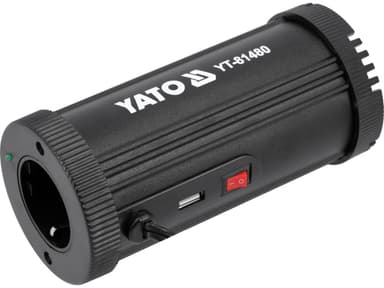 Перетворювач напруги YATO з джерела 12 В DC в 230 В, номінально- 150 Вт AC, піковий- 300 Вт [20]