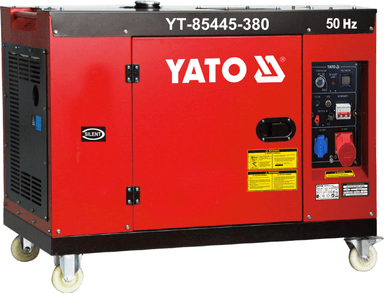 Генератор струму дизельний YATO 7.5 кВт, U= 220/380 В, бак- 25 л, оливн бак- 2,1 л