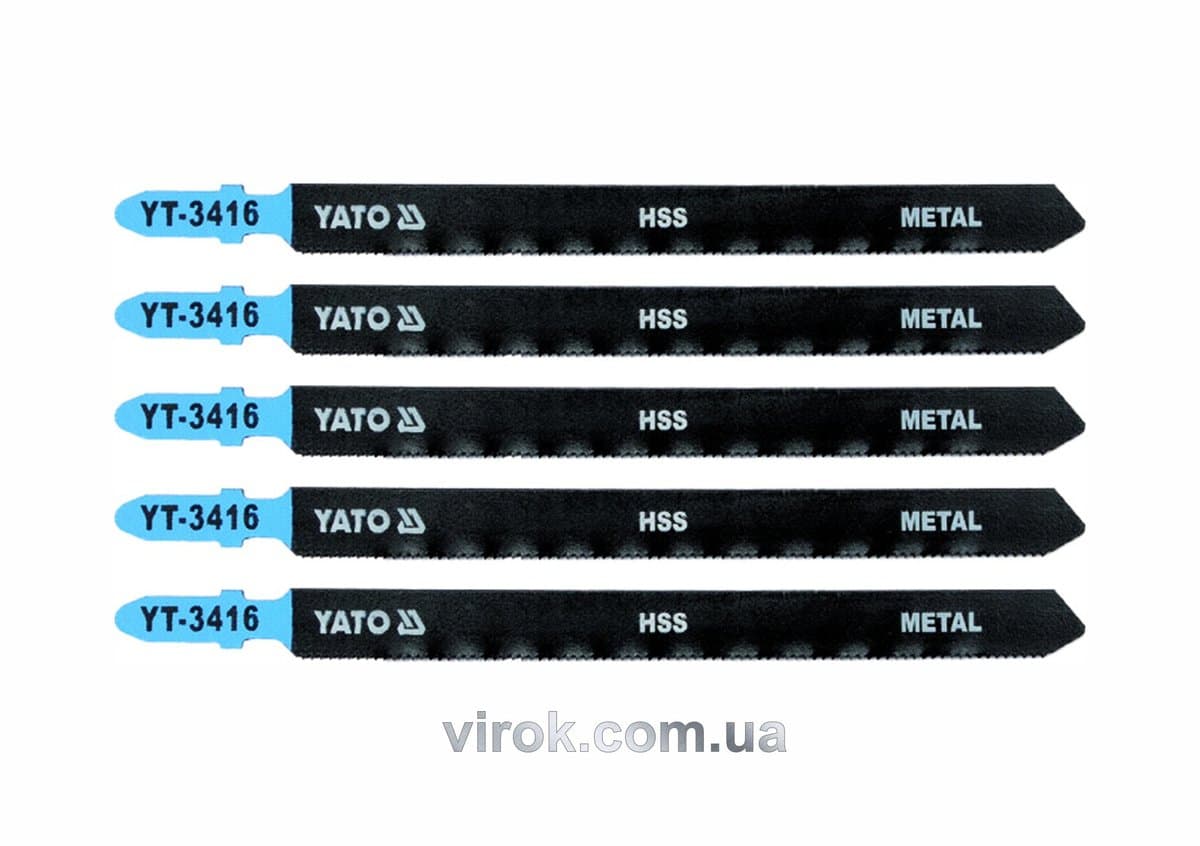 Полотно для електролобзика(метал) YATO : 21TPI, L= 130 мм, Уп. 5 Шт. [25/250]