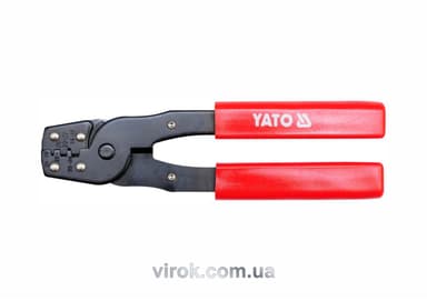 Кліщі для обтискання і зачистки проводів YATO, L= 180 мм [12/72]