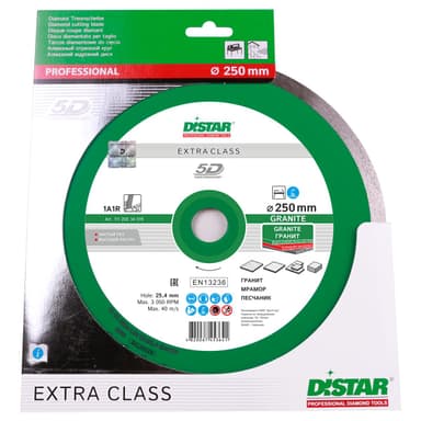 Круг алмазний вiдрiзний 1A1R 250x1,6x10x25,4 Granite