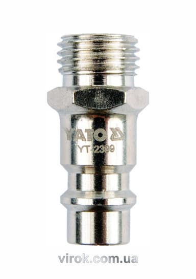 Швидкоз'єднуваний наконечник YATO з зовніш. різьбою Ø= 3/8" [50/250]