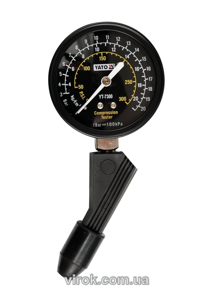 Компресометр для бензинових двигунів YATO, P = 21 Bar [24/48]