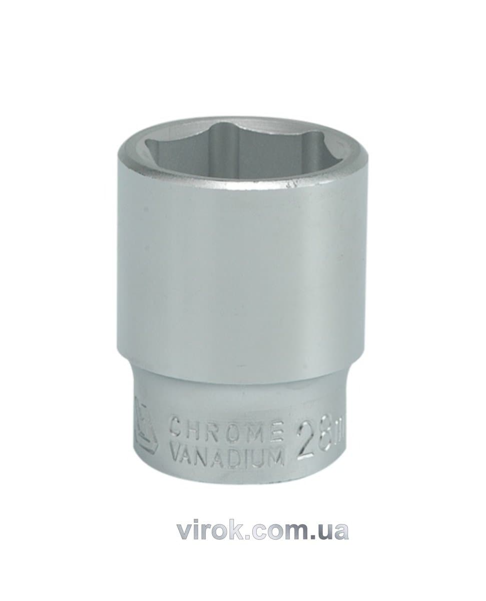 Головка торцева 6-гранна YATO : квадрат 3/4", М= 28 мм, L= 50 мм [12/96]