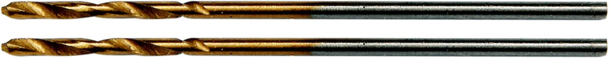 Свердла по металу титанові YATO : HSS-TIN, Ø= 1.0 мм, l= 34/12 мм, 2 шт [50/500]