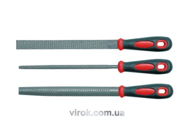 Рашпилі VOREL Набір 3шт, l=200 мм [10/20]