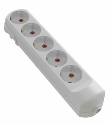 Колодка мережева VIROK: з 5 гніздами із заземленням