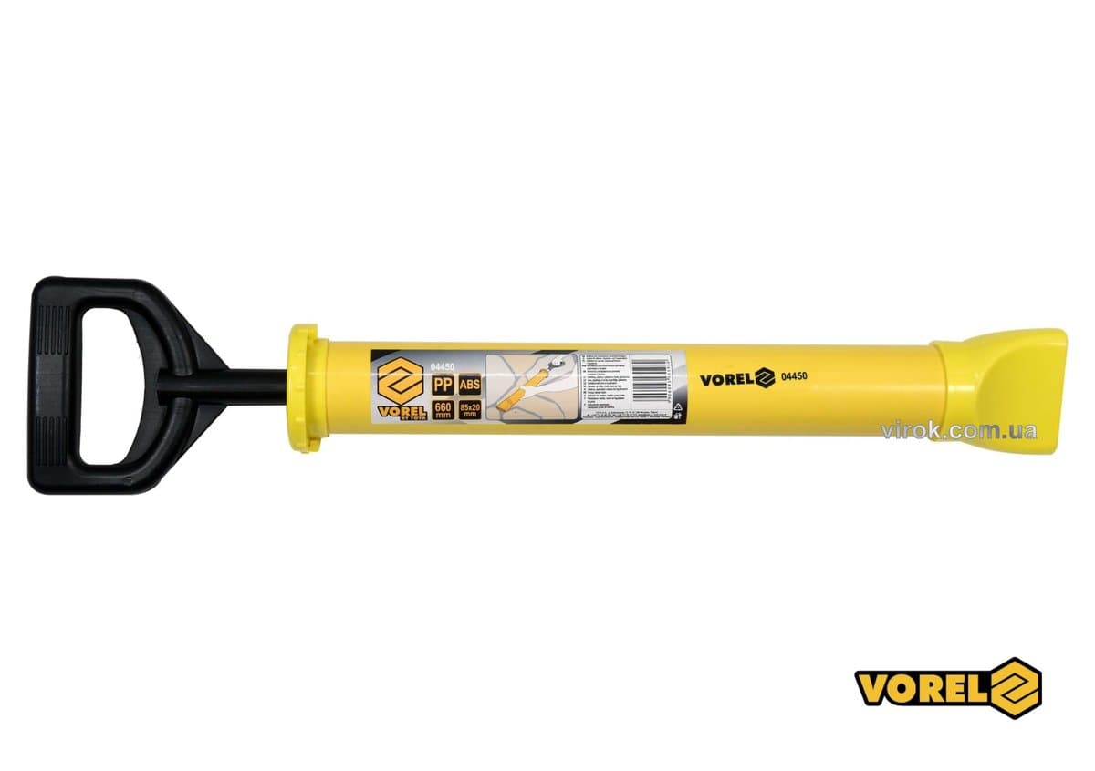 Шприц для нанесення будівельних сумішей VOREL: корпус Ø=60мм, сопло 85x20 мм. l=66мм, пластиков [24]