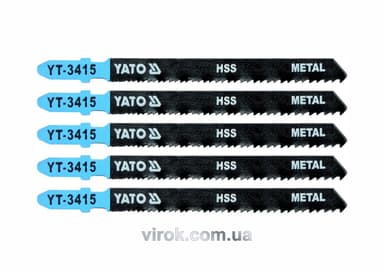 Полотно для електролобзика(метал) YATO : 24-10TPI, L= 100 мм, Уп. 5 Шт. [25/250]