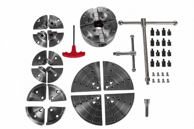 Токарний патрон 4-х кулачковий JET по дереву CK-4.5Z/S1 114 мм (набір)