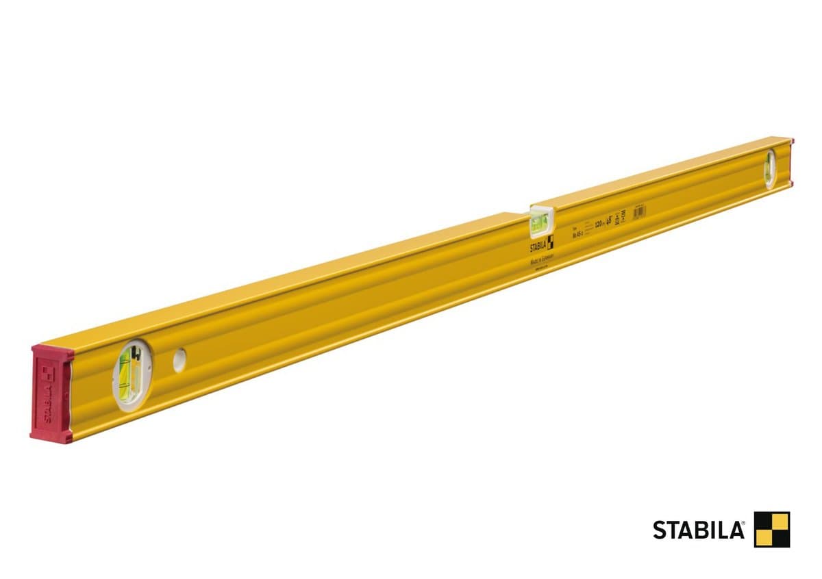 Рівень STABILA Type 80 AS-2 : L= 120 см, 3 капсули. ударостійкий профіль (ребр.жостк) ковпачки