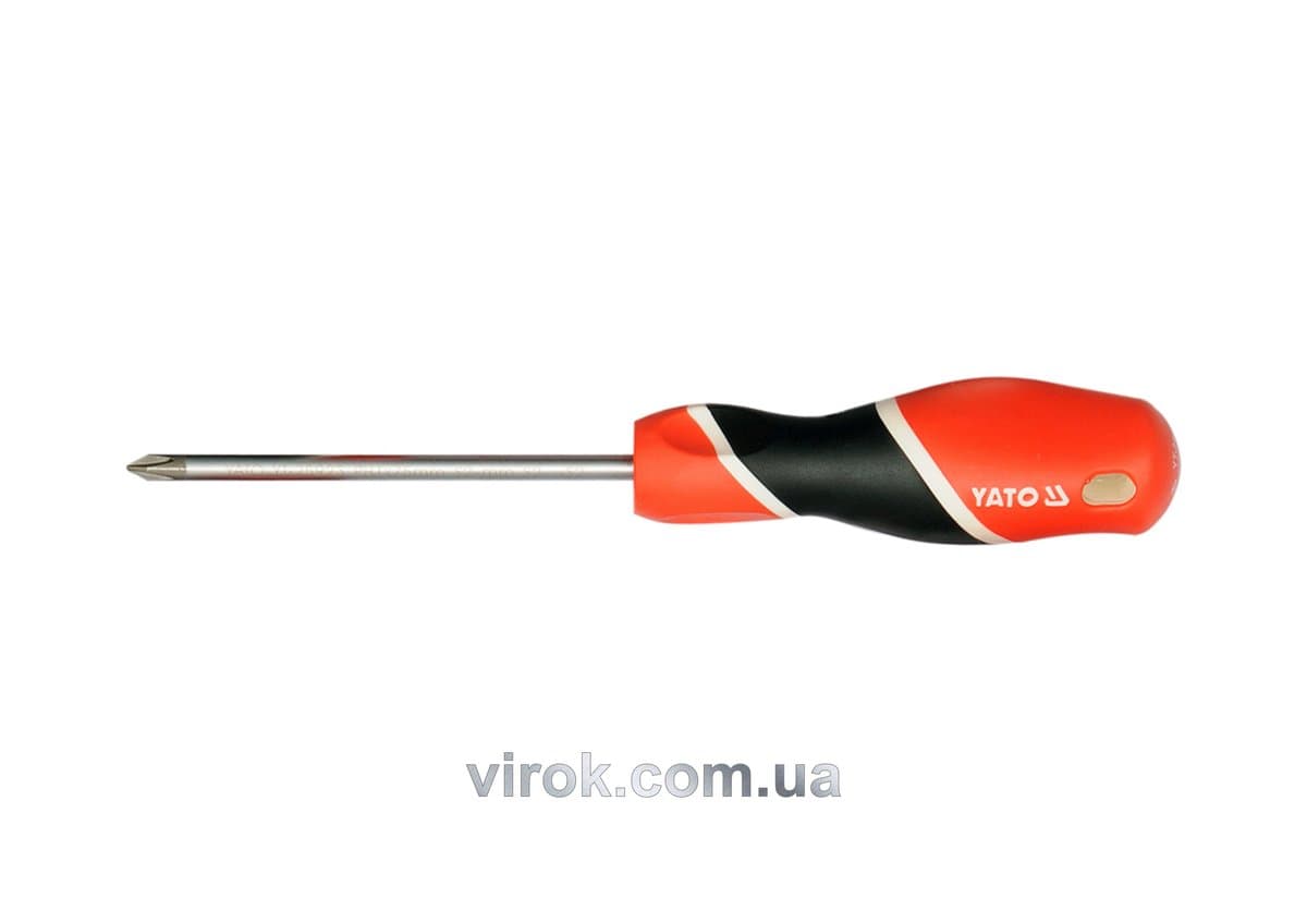 Викрутка хрестова YATO : "Philips" PH2 х 200 мм [12/36/144]