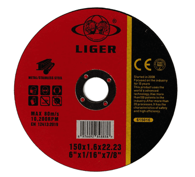 Відрізний диск LIGER Red для металу 150 x 1.6 x 22 мм