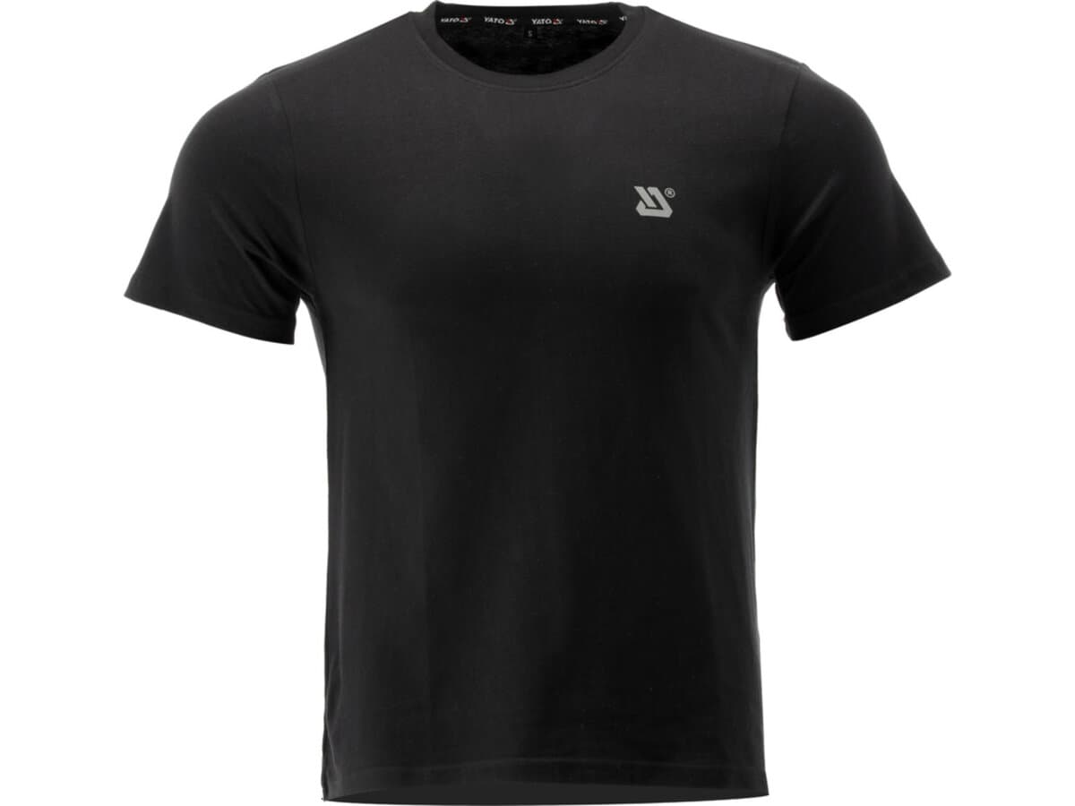 Футболка серії BASIC чорна YATO, розм. L/ вис- 74 см х 55 см, 100%- бавовна [40]