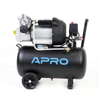 APRO Компресор двоциліндровий OFD-50MX 8 Бар 2.2 кВт 416 л/хв 50 л (2 крана) + Олива 0,2 л