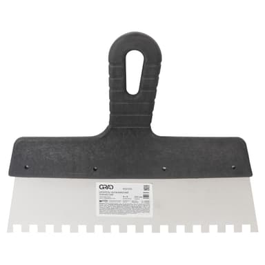 Шпатель зубчастий (нержавіючий) 250мм 8×8мм GRAD (8321375)