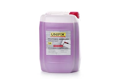 Грунтовка акрилова концентрат 1:4 глибокого проникнення 10кг (з індикатором) Unifix