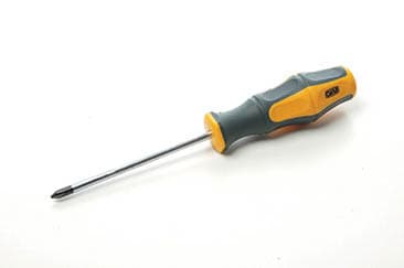 Викрутка хрестова обгумована рукоятка СrV PH1х100мм (Phillips) (двокомпонентна) СИЛА