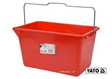 Відро для малярних робіт YATO : V= 19 л, з поділками літрів, пластикове [10]