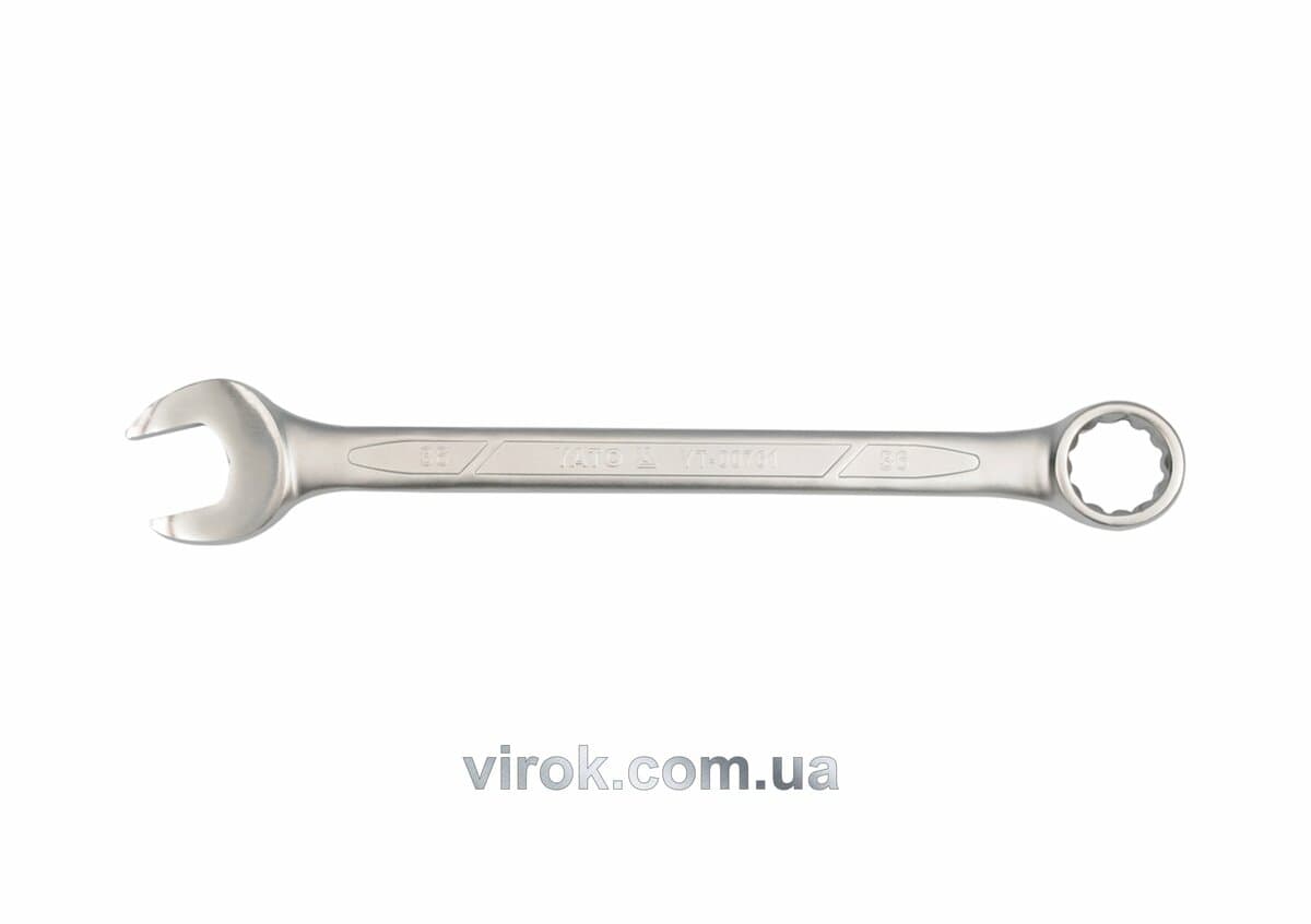 Ключ ріжково накидний YATO : CrV, М= 36 мм, L= 460 мм [5/15]