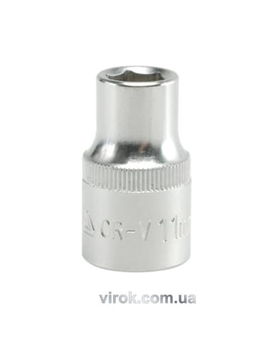 Головка торцева 6-гранна YATO : квадрат 1/2", М= 11 мм, L= 38 мм [12/120/240]