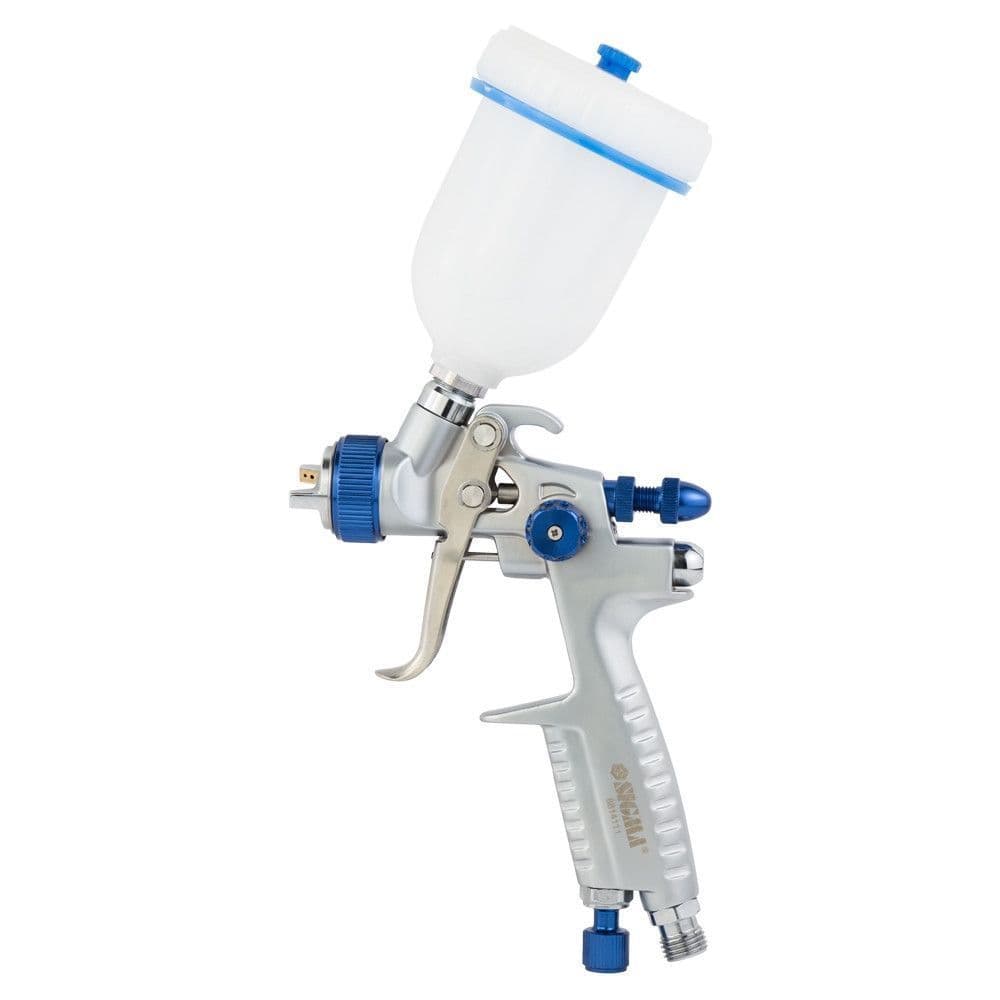 SIGMA Фарборозпилювач LVMP Ø0.8мм 60-170л/хв 1.5-2бар (для лівої руки) в/б 100мл (пласт) REFINE