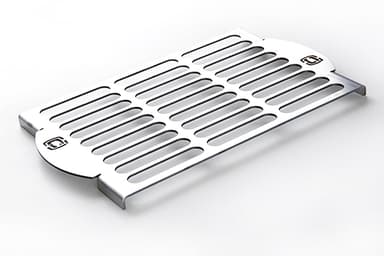 Решітка для грилю і барбекю (на мангал) із нержавіючої сталі товщина 3мм 360*250 СИЛА