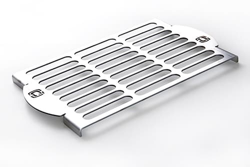 Решітка для грилю і барбекю (на мангал) із нержавіючої сталі товщина 3мм 360*250 СИЛА