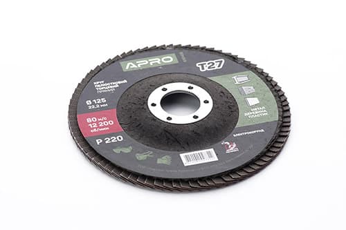 Коло пелюстково-торцеве Р220 пряме 125мм (Т27) (КПТ) APRO