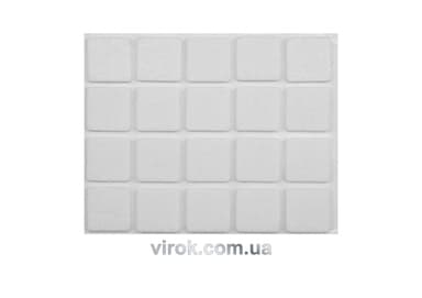 Протектор самоклеючий повстяний VOREL, 20х20мм, набір 20шт. [60/720]