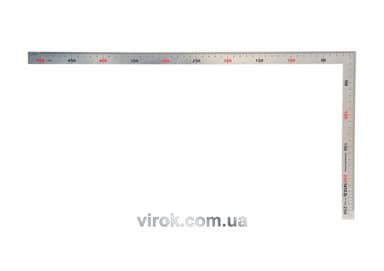 Кутник сталевий прямокутний YATO : 90° L= 250 х 500 мм [10/50]