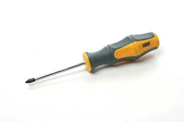 Викрутка хрестова обгумована рукоятка СrV PH1х75мм (Phillips) (двокомпонентна) СИЛА