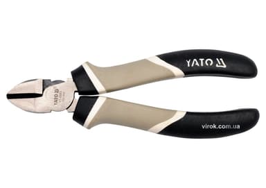 Кусачки діагональні зі збільшеною силою натиску YATO; l= 160 мм [6/60]
