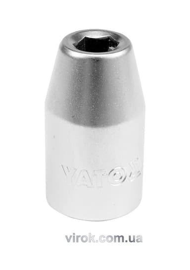 Перехідник для насадок викруткових YATO : квадрат 1/2"(F) - HEX= M8 мм(M), L= 38 мм [10/150/300]