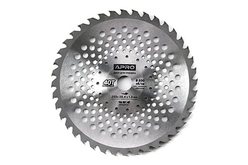 Диск для тримера з твердосплавними напайками 40Т Curved APRO