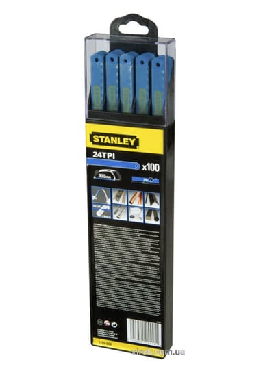 Полотно по металу STANLEY "Laser" 24 зуб/1", для ножовки біметал. l= 300 мм, 5 шт.