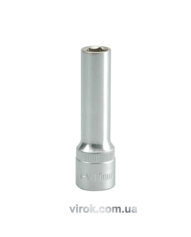 Головка торцева 6-гранна YATO : подовжена, квадрат 1/2", М= 11 мм, L= 76 мм [12/60/120]