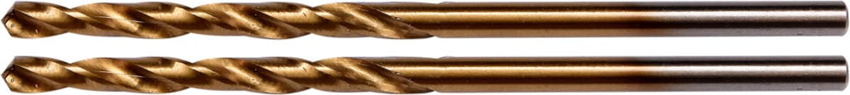 Свердла по металу титанові YATO : HSS-TIN, Ø= 2.5 мм, l= 57/30 мм, 2 шт [50]