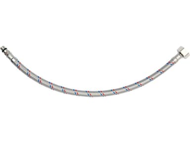 Шланг водопровідний з опліткою з нерж сталі FALA l= 400мм Ø= 8/12, з'єдн F-1/2" х M-M10x1- 17мм 1МПа