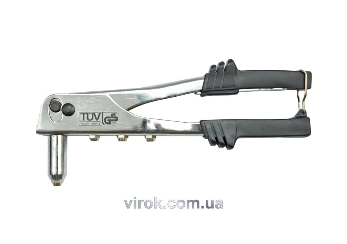 Заклепочник VOREL з металевим хромованим корпусом, l=250мм, Ø-2,4/3,2/4,0/4,8 [12/24]