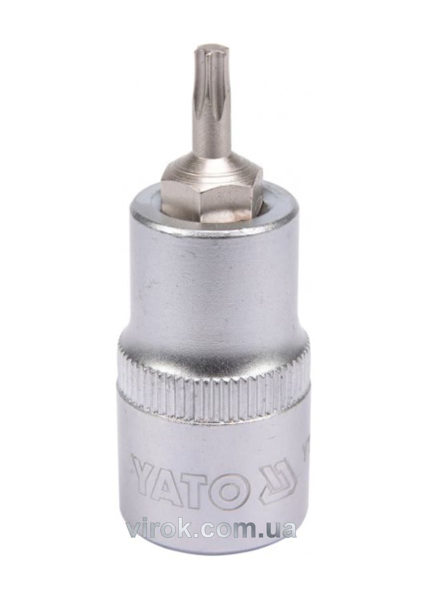 Головка торцева YATO квадрат 1/2 "TORX" Т20, L= 55 мм [40/240]